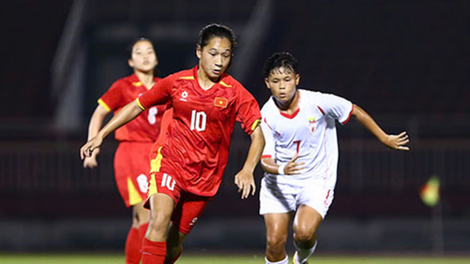 Kết quả U19 nữ  Việt Nam 2-0 U19 nữ  Myanmar: Khởi đầu thuận lợi