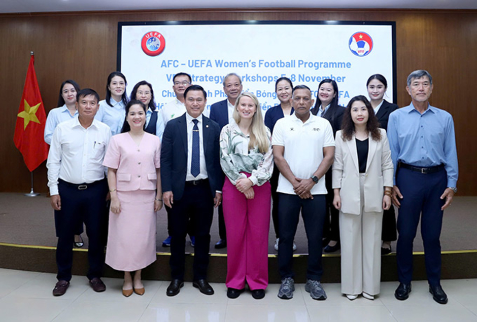 UEFA, AFC cùng LĐBĐ Việt Nam xây dựng chiến lược phát triển bóng đá nữ