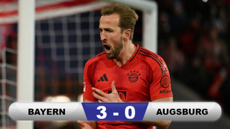 Kết quả Bayern 3-0 Augsburg: Ngày thăng hoa của Kane