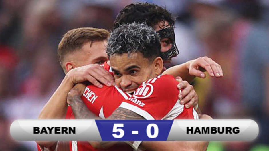 Kết quả Bayern 5-0 Hamburg: 3 điểm dễ dàng cho 