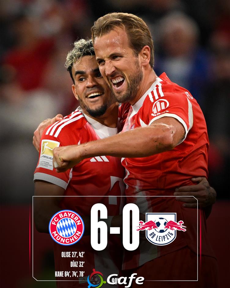 Kết quả Bayern 6-0 Leipzig: 'Sét tennis' ấn tượng của Bayern