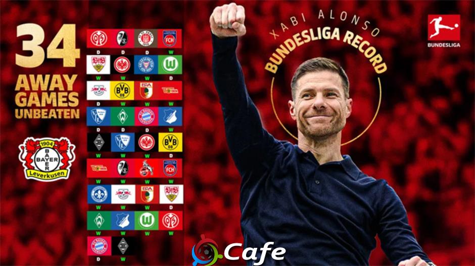 Xabi Alonso đi vào lịch sử Bundesliga trong ngày rời Leverkusen