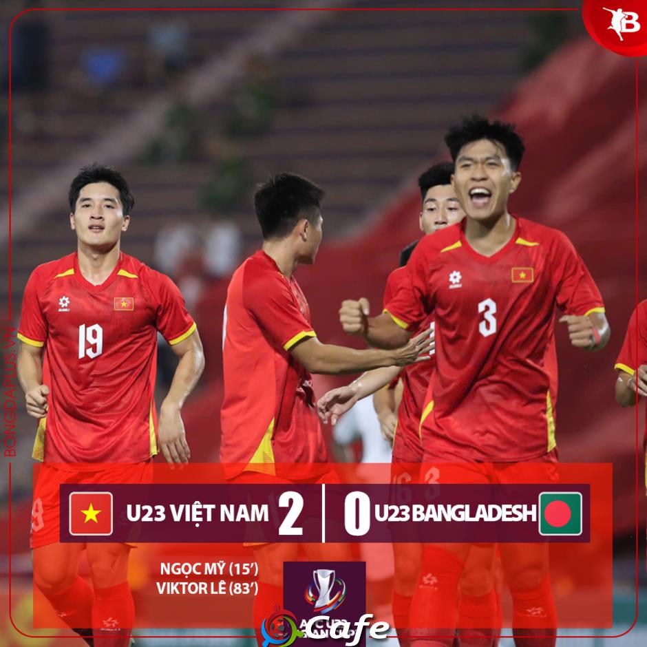 Kết quả U23 Việt Nam 2-0 U23 Bangladesh: Khởi động nhẹ nhàng