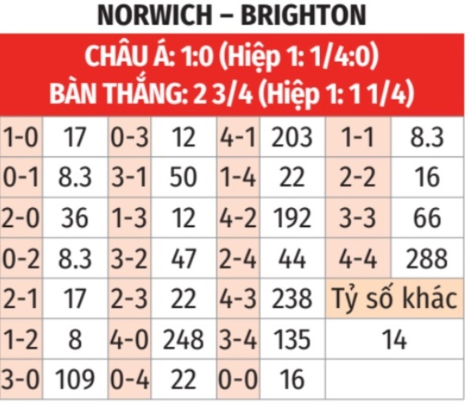 Nhận định bóng đá Norwich vs Brighton, 22h00 ngày 11/1: Bắn hạ Chim mòng biển