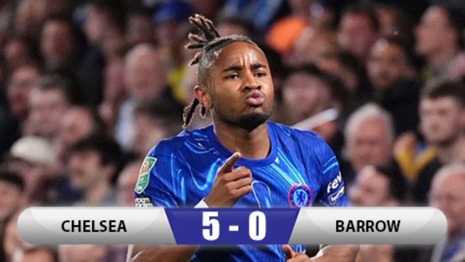 Kết quả Chelsea 5-0 Barrow: Nkunku lập hat-trick, Chelsea đại thắng 