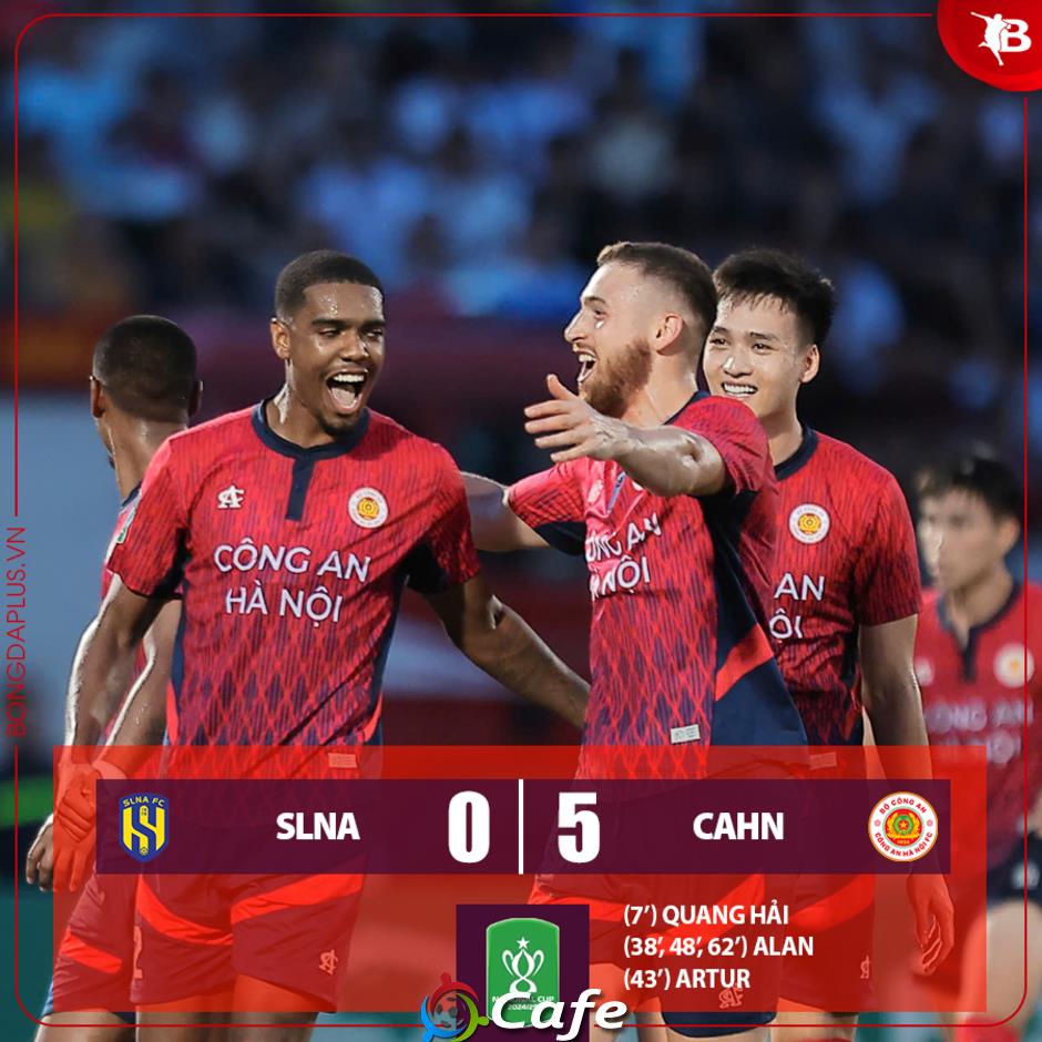 Kết quả SLNA 0-5 CAHN: Nhà vô địch 'out trình'
