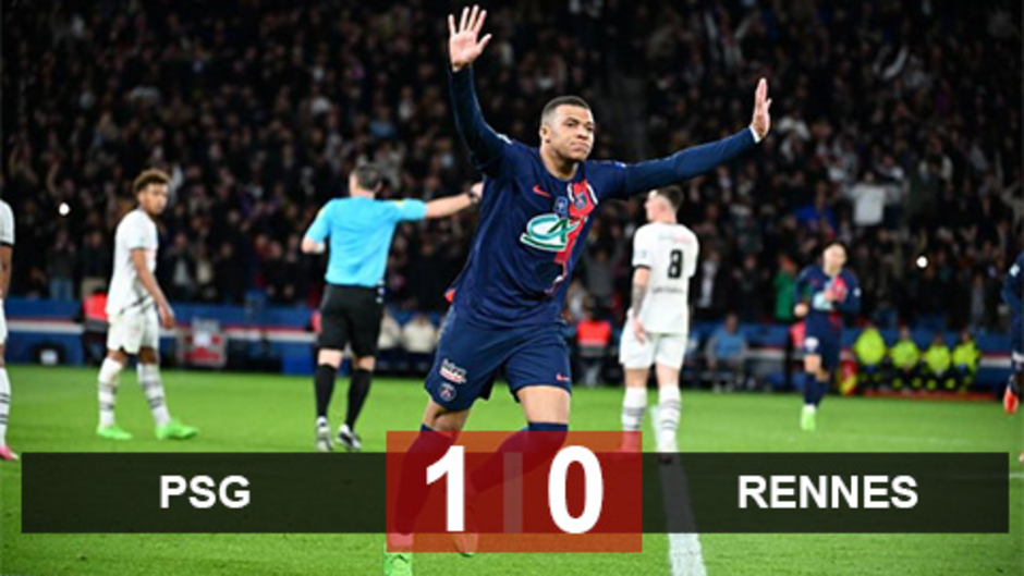 Kết quả PSG 1-0 Rennes: PSG vào chung kết Cúp Quốc Gia Pháp