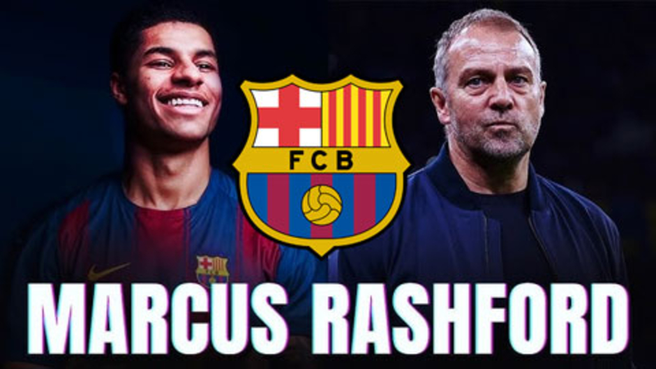 3 phương án HLV Hansi Flick có thể sử dụng Rashford tại Barca