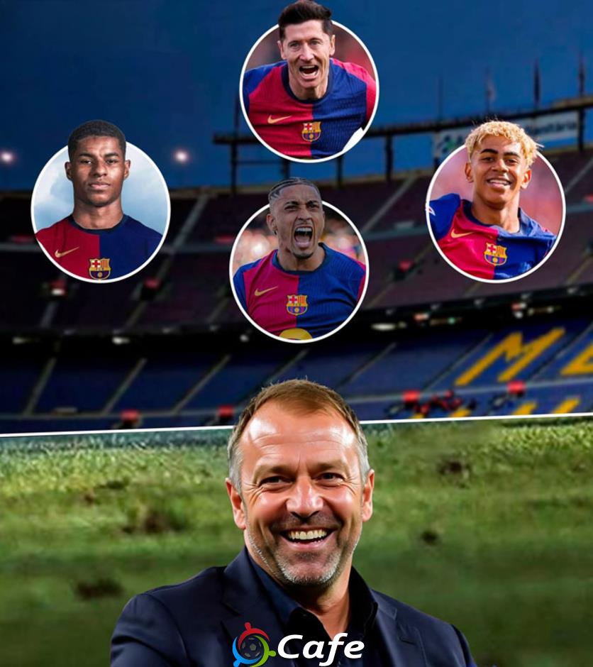 3 phương án HLV Hansi Flick có thể sử dụng Rashford tại Barca
