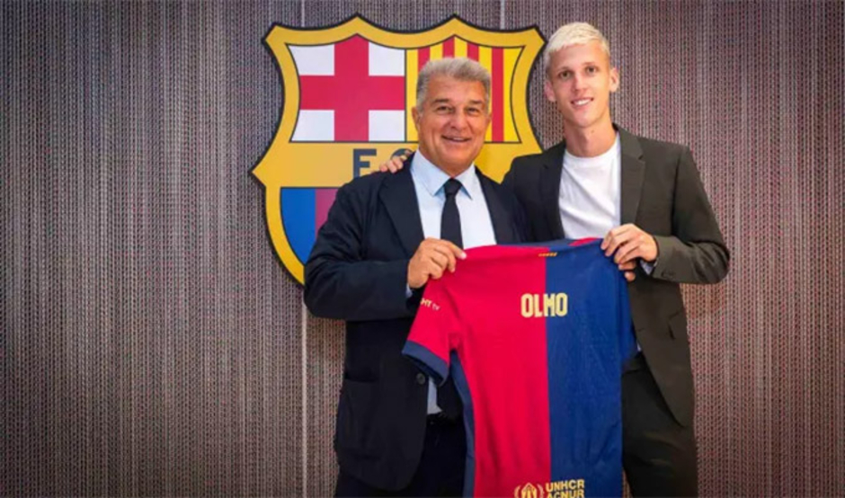 Barca có thể mất 263 triệu euro vì Dani Olmo