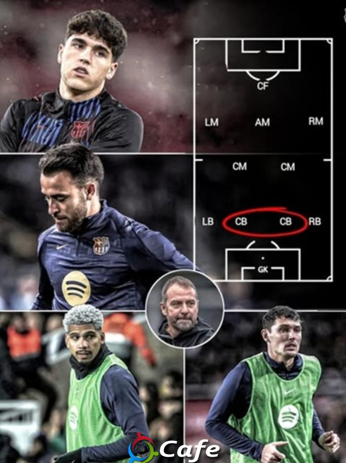 Barca đã sẵn sàng đá 4 trung vệ