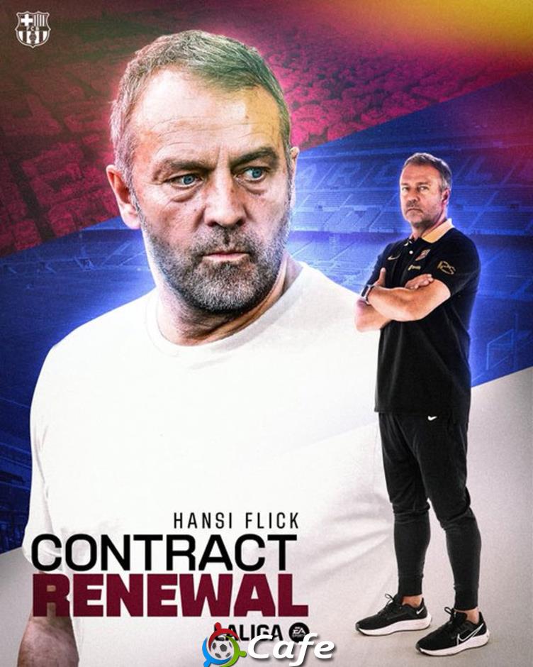 Hansi Flick chính thức gia hạn hợp đồng với Barca đến năm 2027