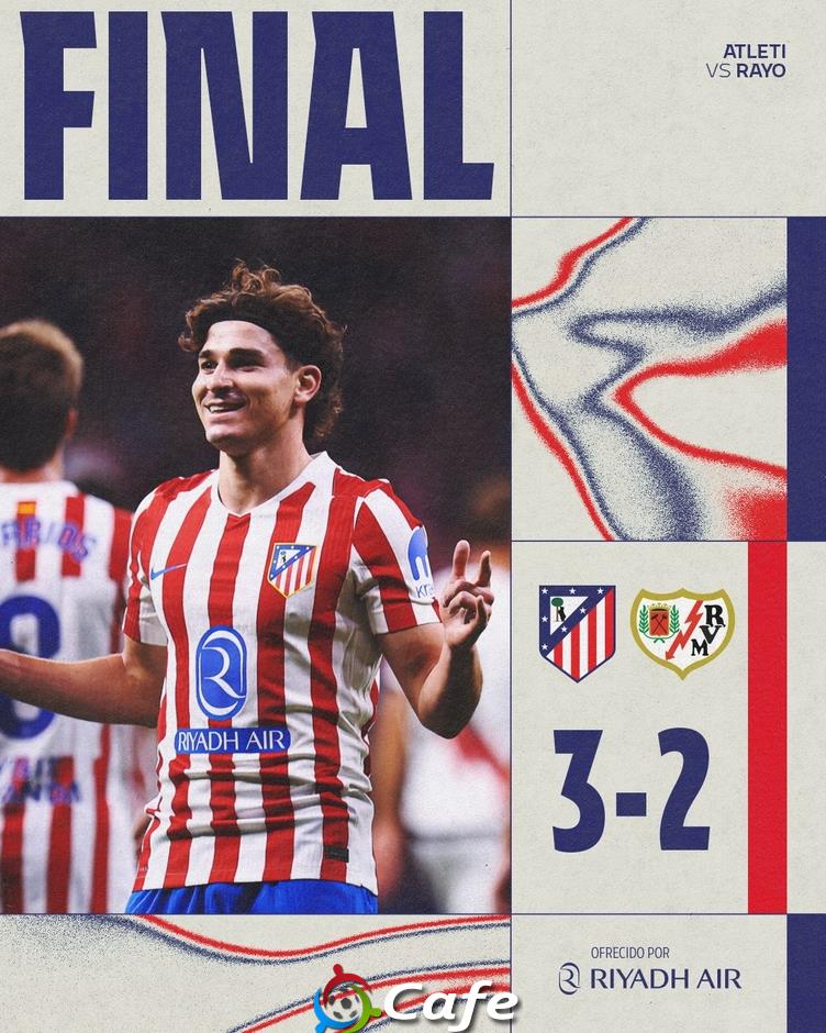 Kết quả Atletico 3-2 Vallecano: Thắng lợi khó nhọc