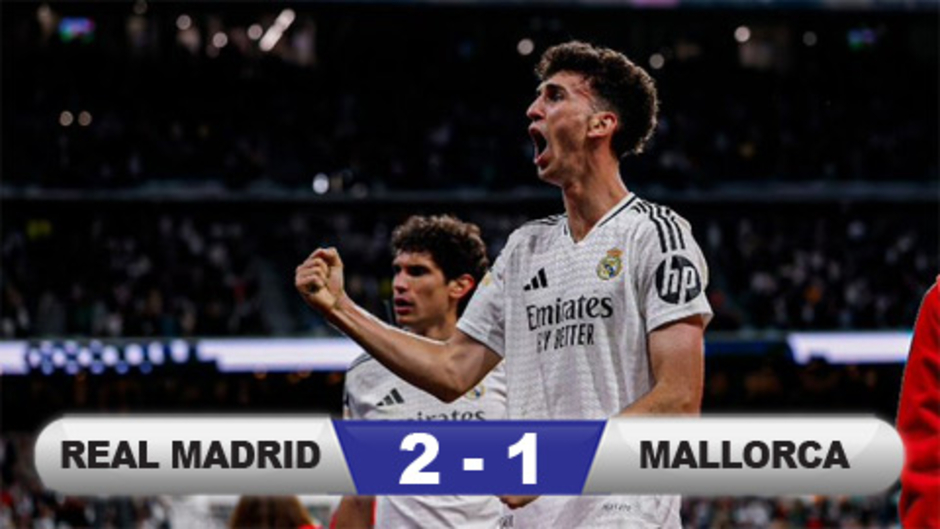 Kết quả Real Madrid 2-1 Mallorca: Thắng nhọc phút bù giờ