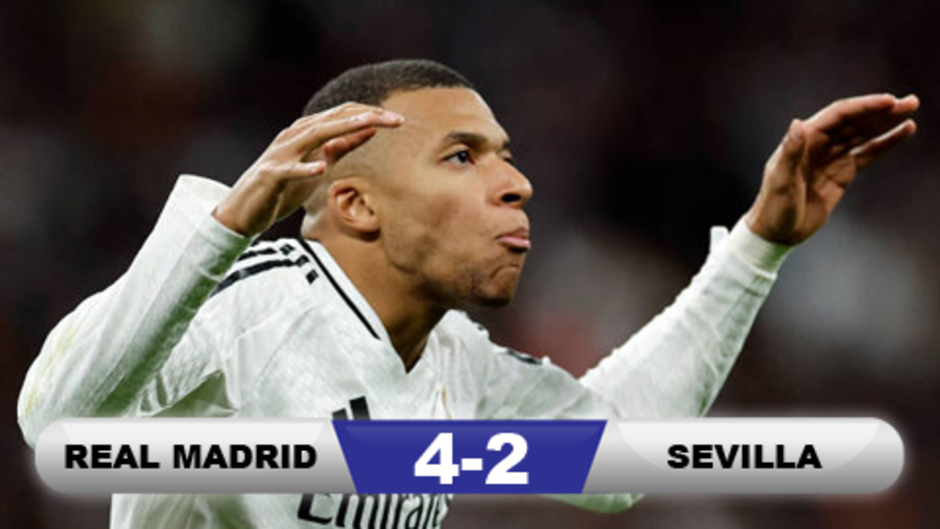 Kết quả Real Madrid 4-2 Sevilla: Không có quà cho Jesus Navas