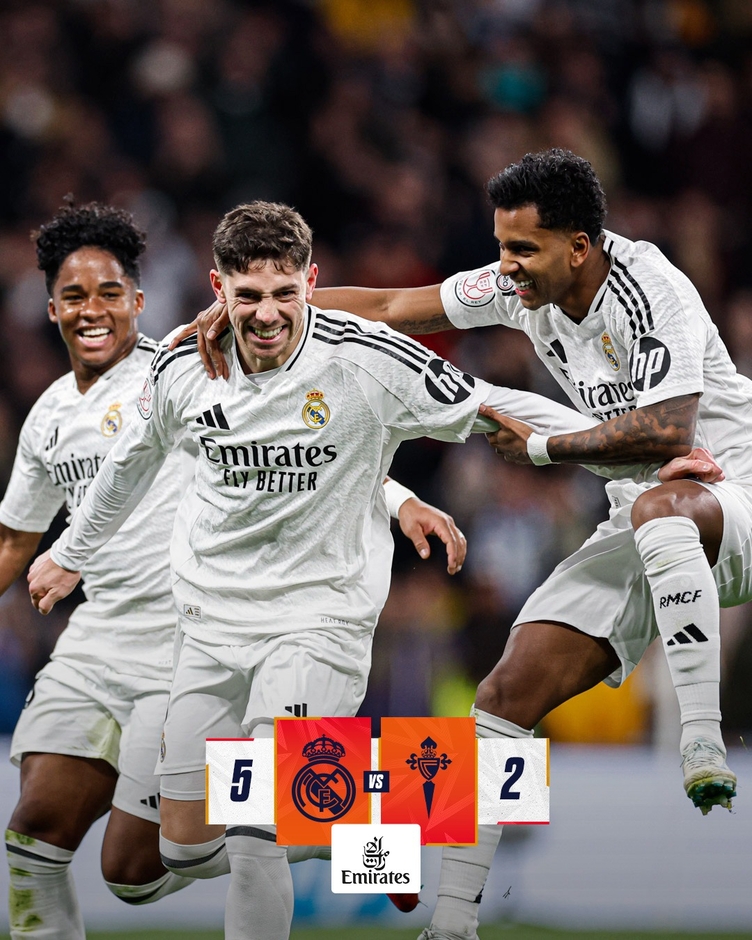 Kết quả Real Madrid 5-2 Celta Vigo: 'Người hùng' Endrick