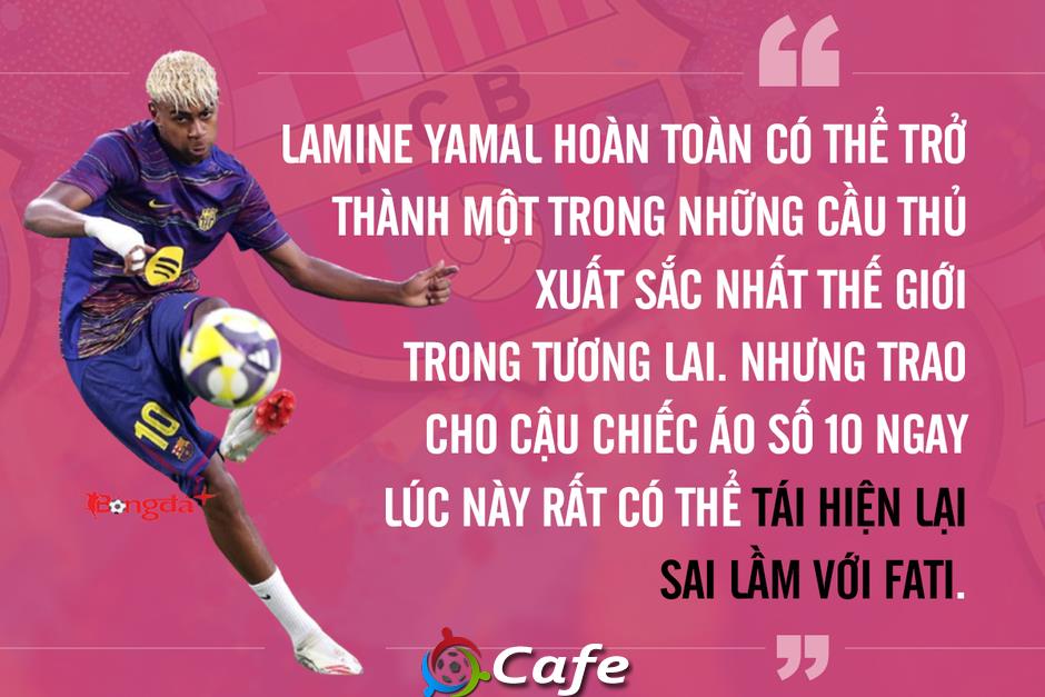 Lamine Yamal kế thừa áo số 10 của Messi, phần thưởng xứng đáng hay chiêu trò PR của Laporta? Lamine Yamal kế thừa áo số 10 của Messi, phần thưởng xứng đáng hay chiêu trò PR của Laporta?