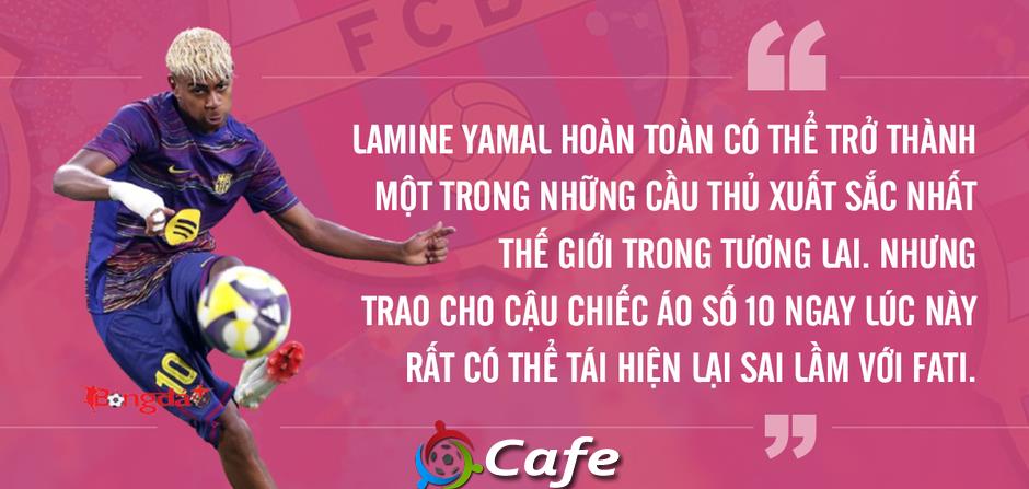Lamine Yamal kế thừa áo số 10 của Messi, phần thưởng xứng đáng hay chiêu trò PR của Laporta? Lamine Yamal kế thừa áo số 10 của Messi, phần thưởng xứng đáng hay chiêu trò PR của Laporta?