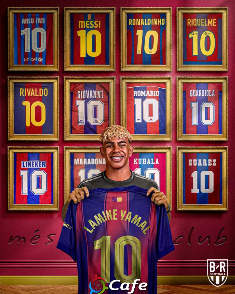 Lamine Yamal ký hợp đồng 6 năm với Barca và nhận áo số 10 huyền thoại