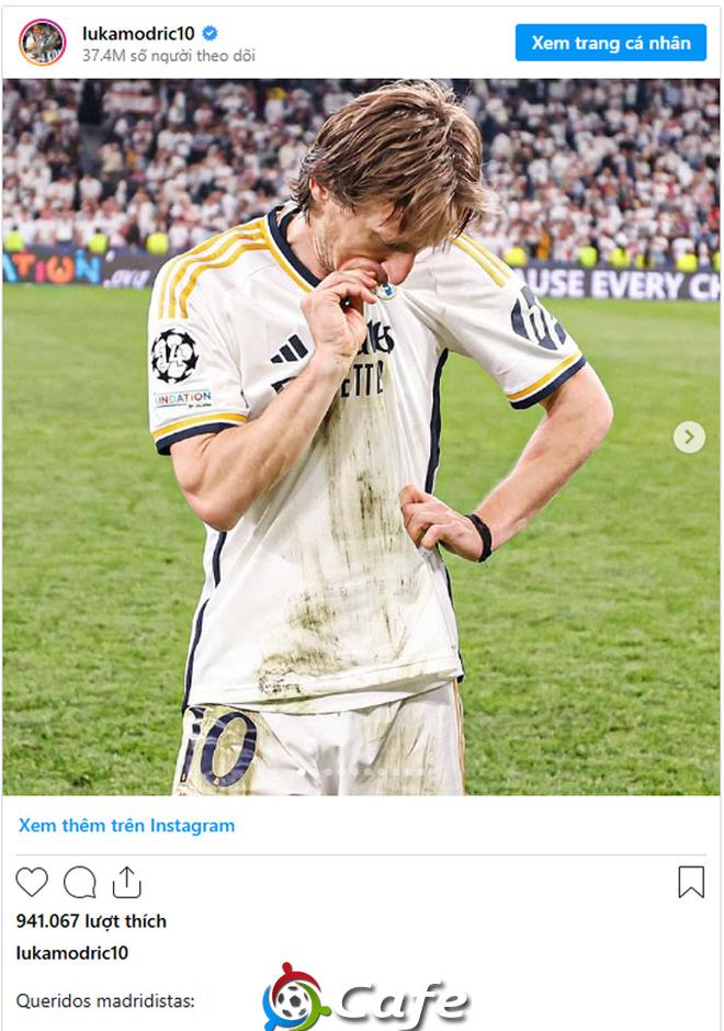Luka Modric thông báo rời Real Madrid