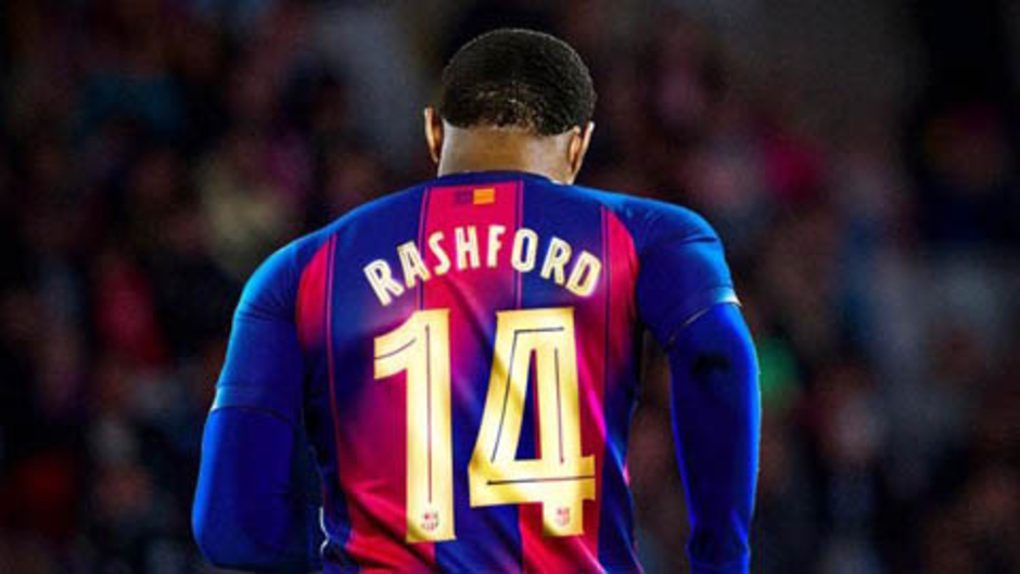 Marcus Rashford nhận số áo huyền thoại ở Barcelona