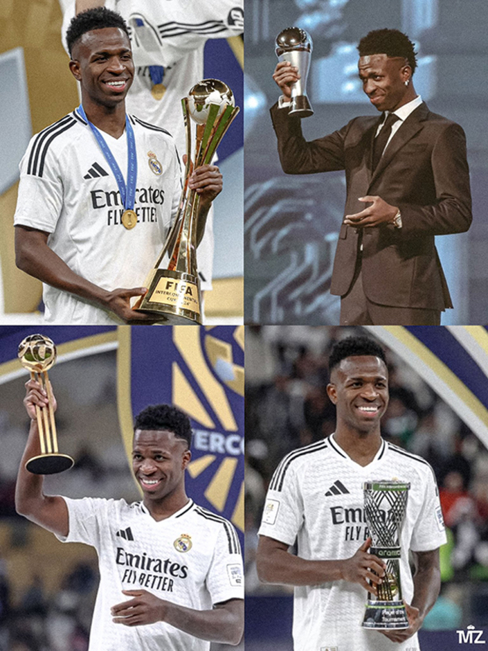 Vinicius không đá trận cuối của năm 2024 cho Real Madrid