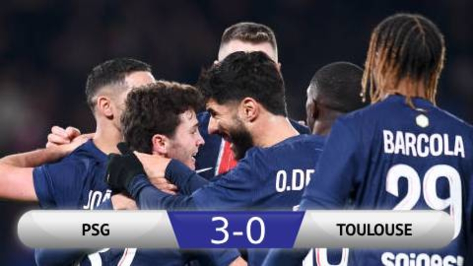 Kết quả PSG 3-0 Toulouse: PSG 