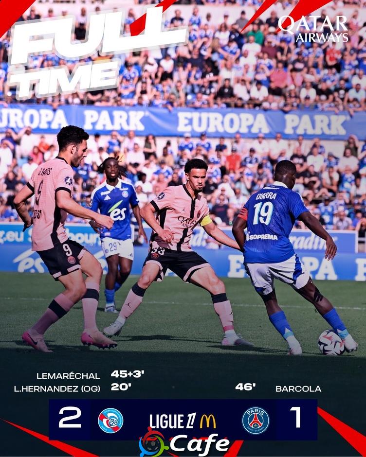 Kết quả Strasbourg 2-1 PSG: PSG không thắng trận thứ 3 liên tiếp ở Ligue 1