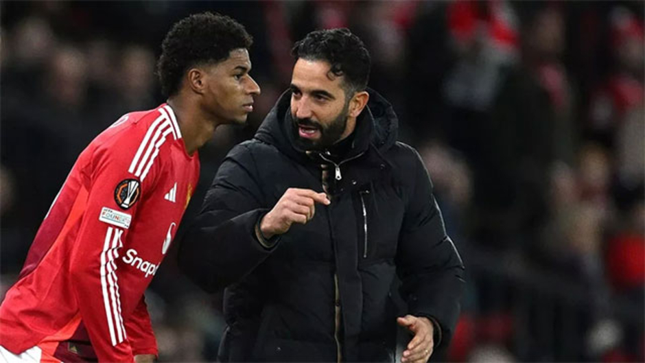 Amorim không trò chuyện với Rashford