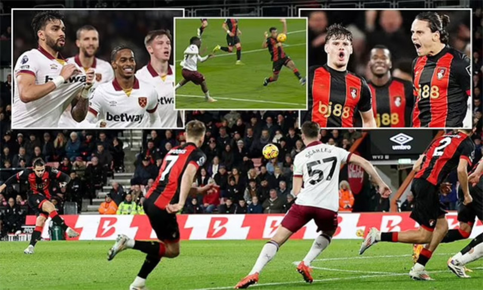 Bournemouth lập liền 2 kỷ lục ở trận cầu siêu kịch tính với West Ham