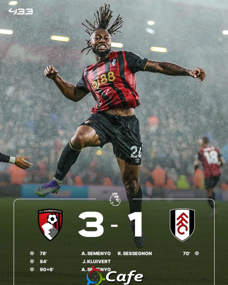 Bournemouth vượt mặt Arsenal, tạm chiếm ngôi Á quân Premier League Bournemouth vượt mặt Arsenal, tạm chiếm ngôi Á quân Premier League