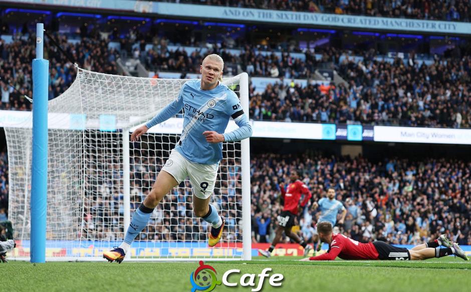Erling Haaland sánh vai với Aguero và Rooney nhờ cú đúp vào lưới MU