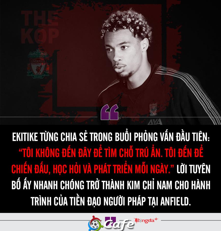 Hugo Ekitike: Từ đứa trẻ núp sau lưng Messi thành chủ công của Liverpool