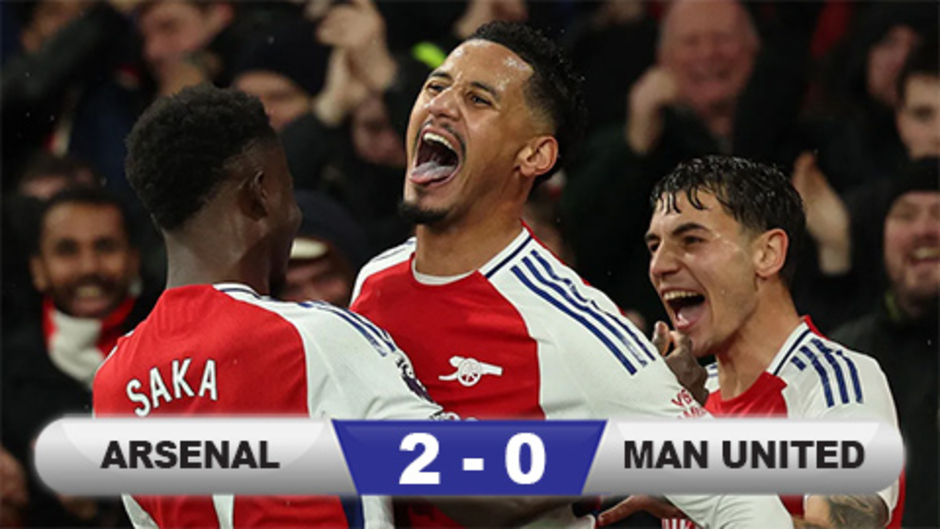 Kết quả Arsenal 2-0 MU: Quỷ đỏ thua trận đầu thời Amorim