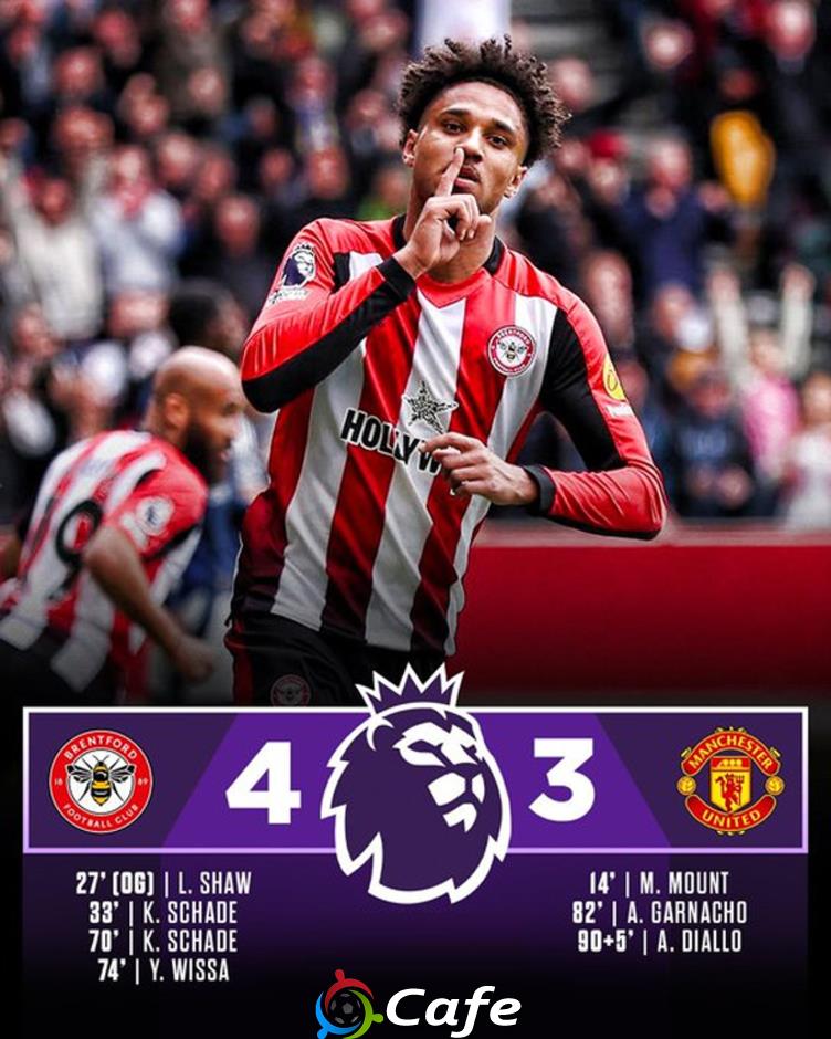 Kết quả Brentford 4-3 MU: Quỷ đỏ chiến đấu ngoan cường