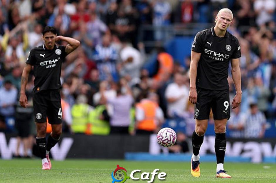 Kết quả Brighton 2-1 Man City: Man xanh lại thua