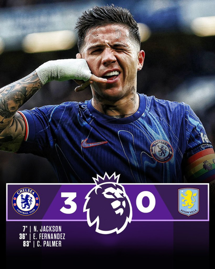 Kết quả Chelsea 3-0 Aston Villa: Ngày thăng hoa của hàng công