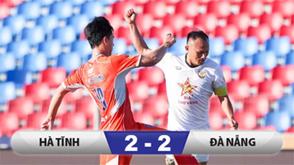 Kết quả Hà Tĩnh 2-2 SHB Đà Nẵng: 1 điểm quý hơn vàng của đội khách