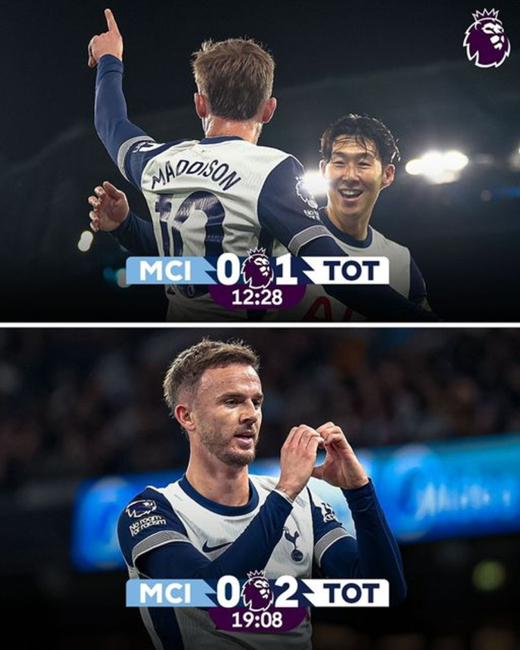 Kết quả Man City 0-4 Tottenham: Man xanh thua trận thứ 5 liên tiếp