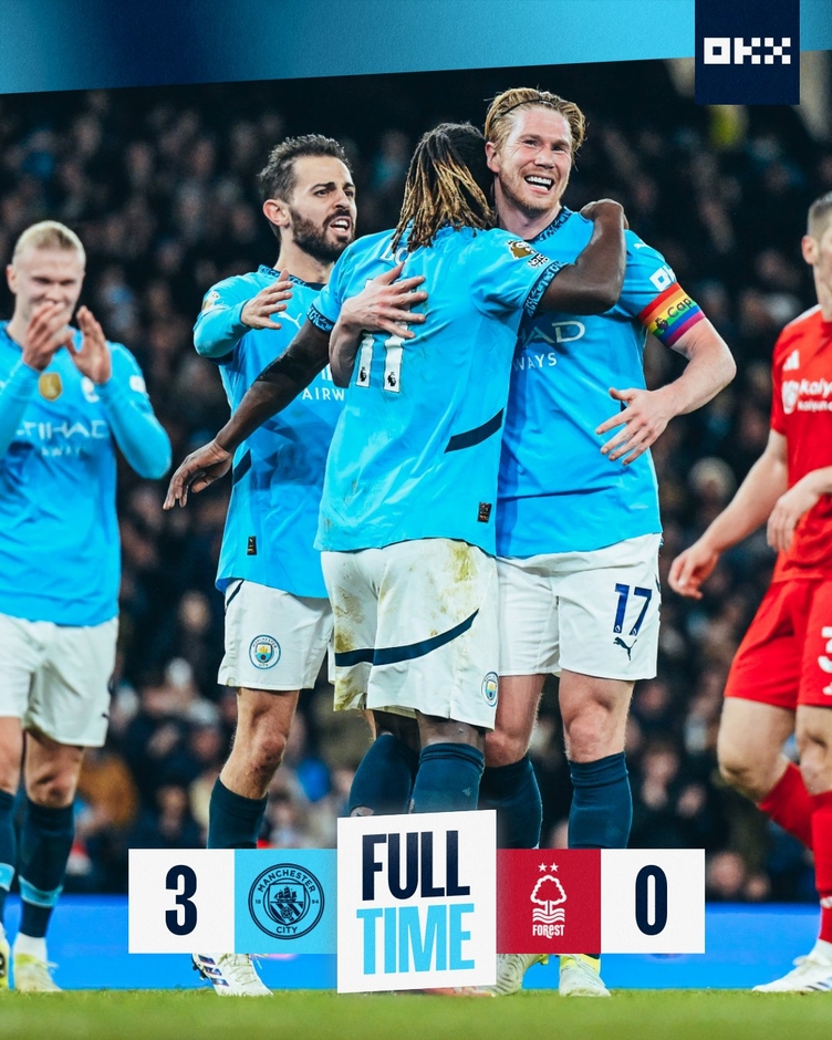 Kết quả Man City 3-0 Nottingham: Nhà Vua trở lại