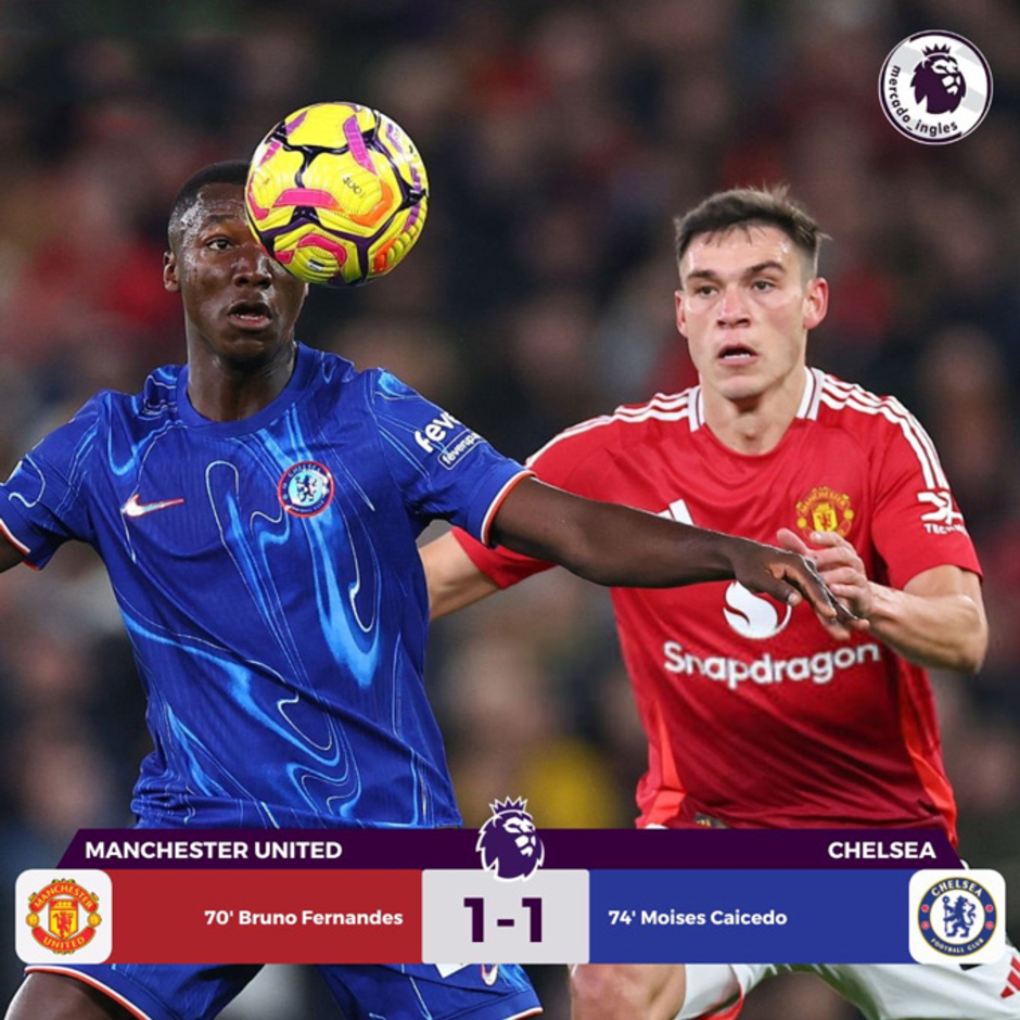 Kết quả MU 1-1 Chelsea: Quỷ đỏ mất 2 điểm vì 1 siêu phẩm