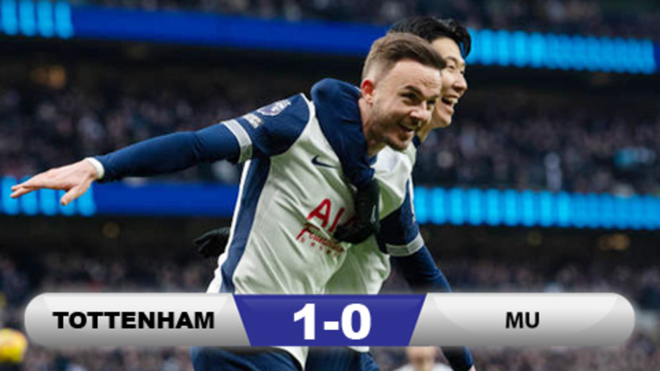 Kết quả Tottenham 1-0 MU: Quỷ đỏ rơi xuống vị trí thứ 15