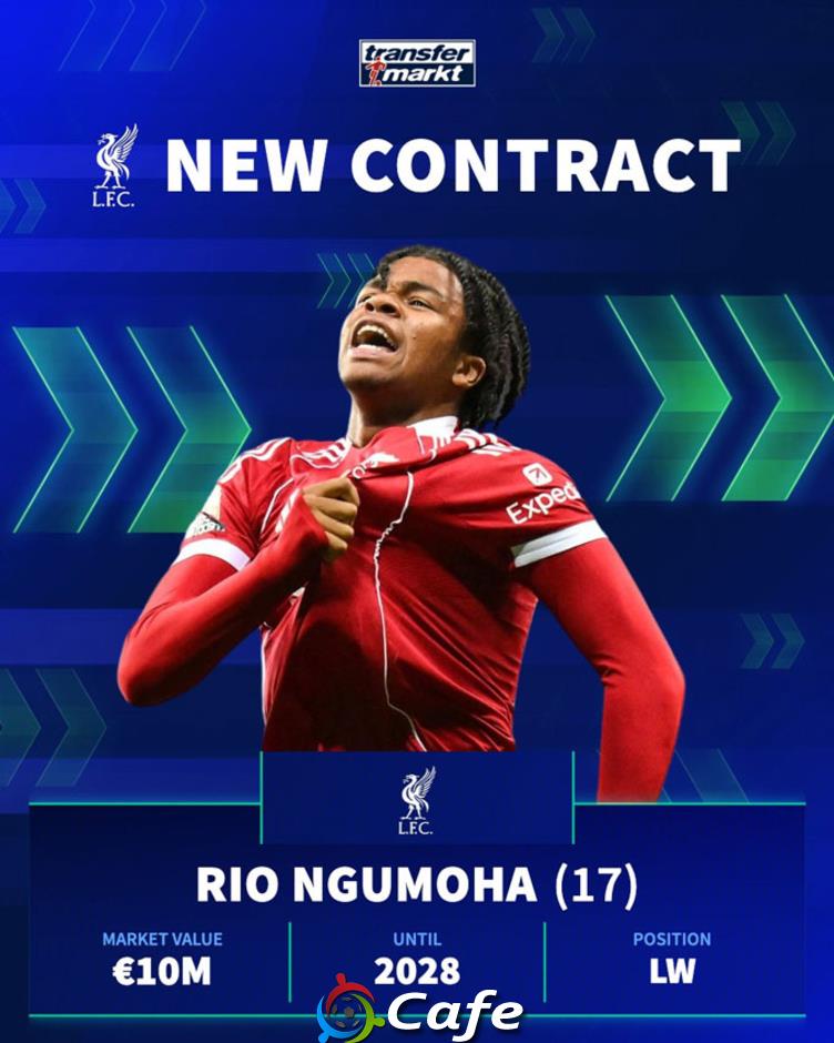 Liverpool ký hợp đồng chuyên nghiệp với Rio Ngumoha