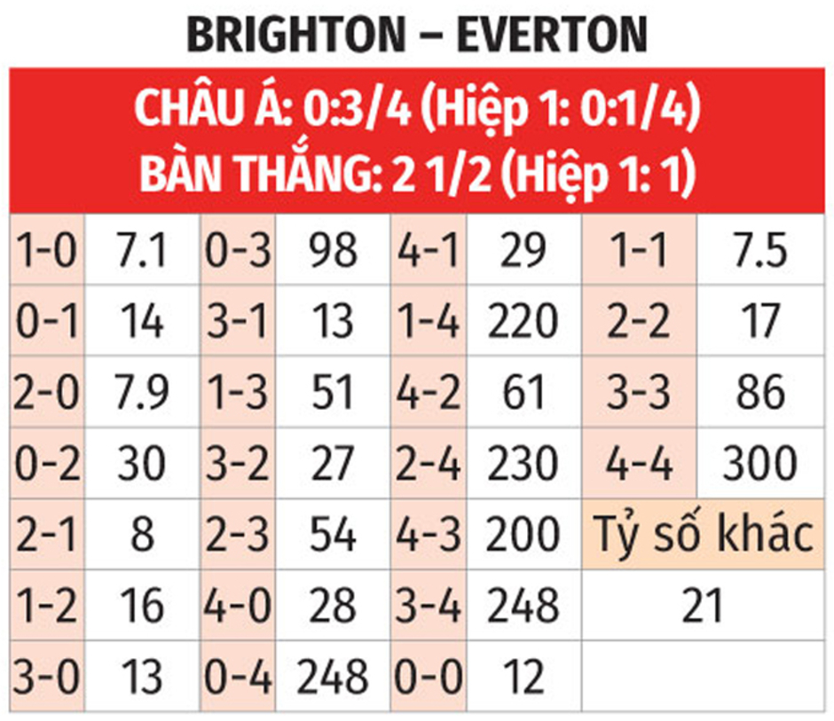 Nhận định bóng đá Brighton vs Everton, 22h00 ngày 25/1: 'Chim mòng biển' bay cao