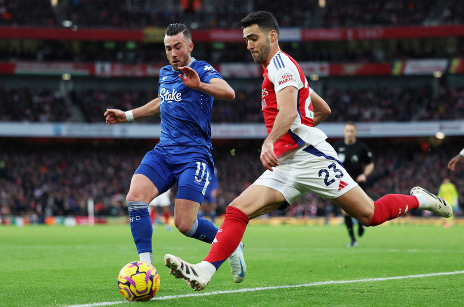 Trực tiếp Arsenal 0-0 Everton: Partey và Gabriel Jesus vào sân