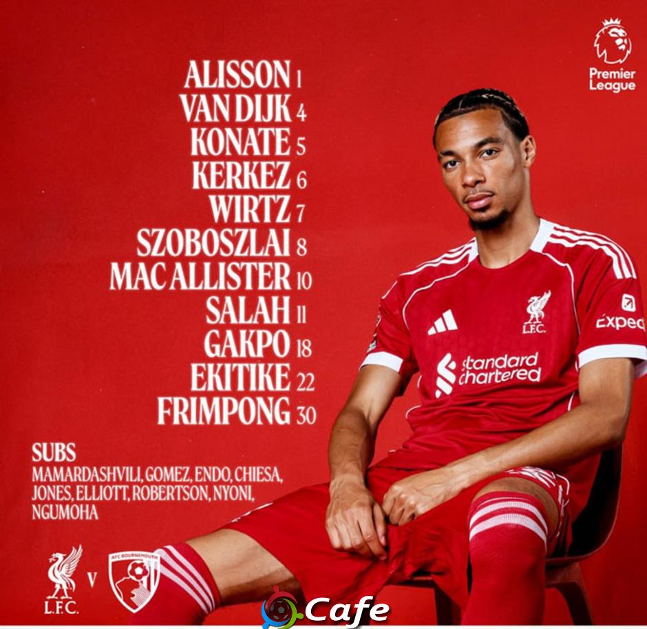 Tường thuật Liverpool 4-2 Bournemouth