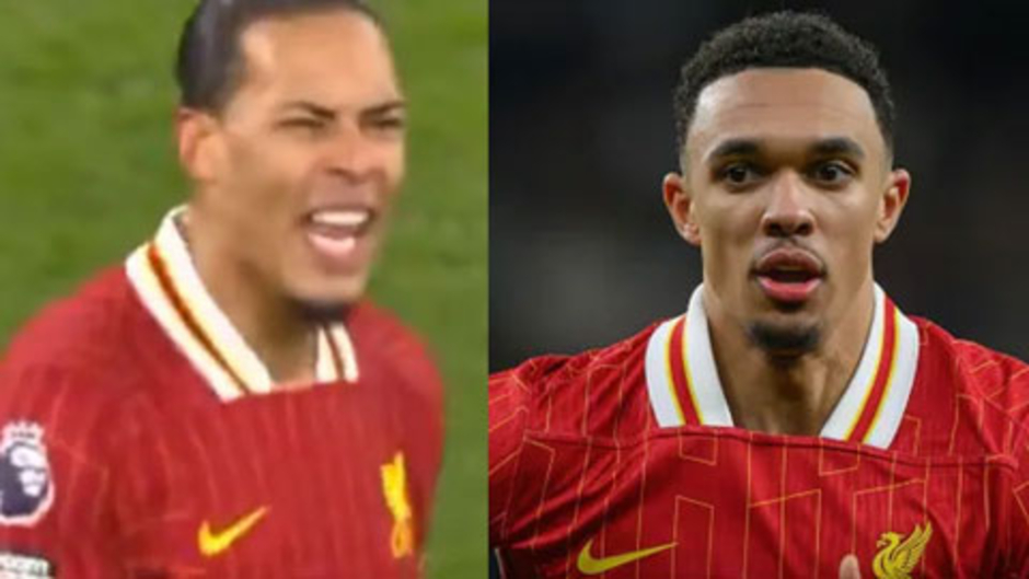 Van Dijk nổi điên với Alexander-Arnold ngay trong trận