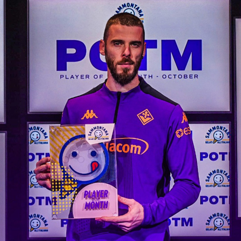 De Gea giành giải thưởng đầu tiên tại Fiorentina