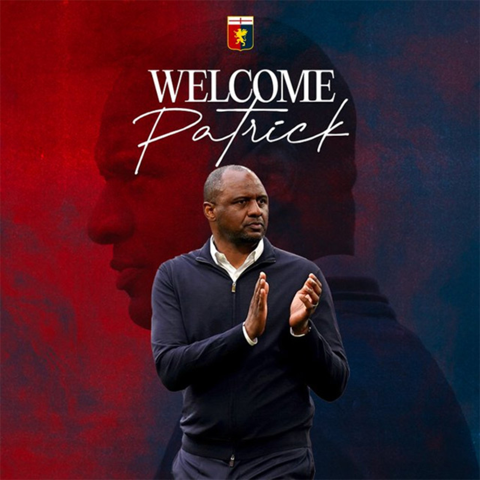 Patrick Vieira được bổ nhiệm làm HLV Genoa