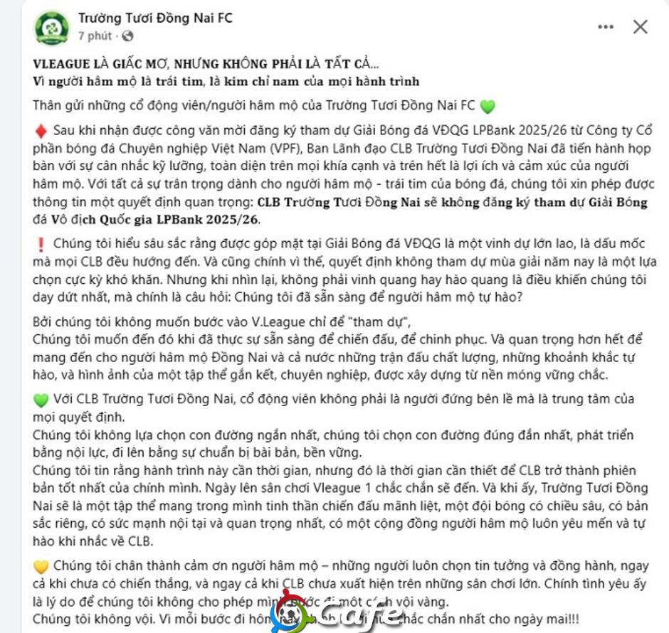 CLB của Công Phượng, Xuân Trường giải thích lý do không nhận suất V.League của Quảng Nam để lại